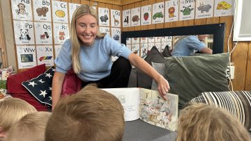 Pernilla Magnusson, förskollärare i Kungälvs kommun, har deltagit i ett forskningsprojektet om barns matematiklärande genom bokläsning. 