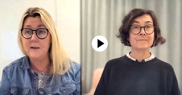 Annika Gry, verksamhetschef Kvalitet och lektor Jessica Rahm. 